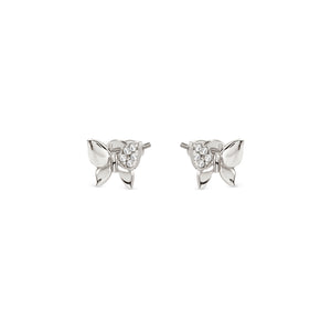 PETIT SPARKLE STUDS 242304/040 STERLING SILVER BUTTERFLY WITH CZ
