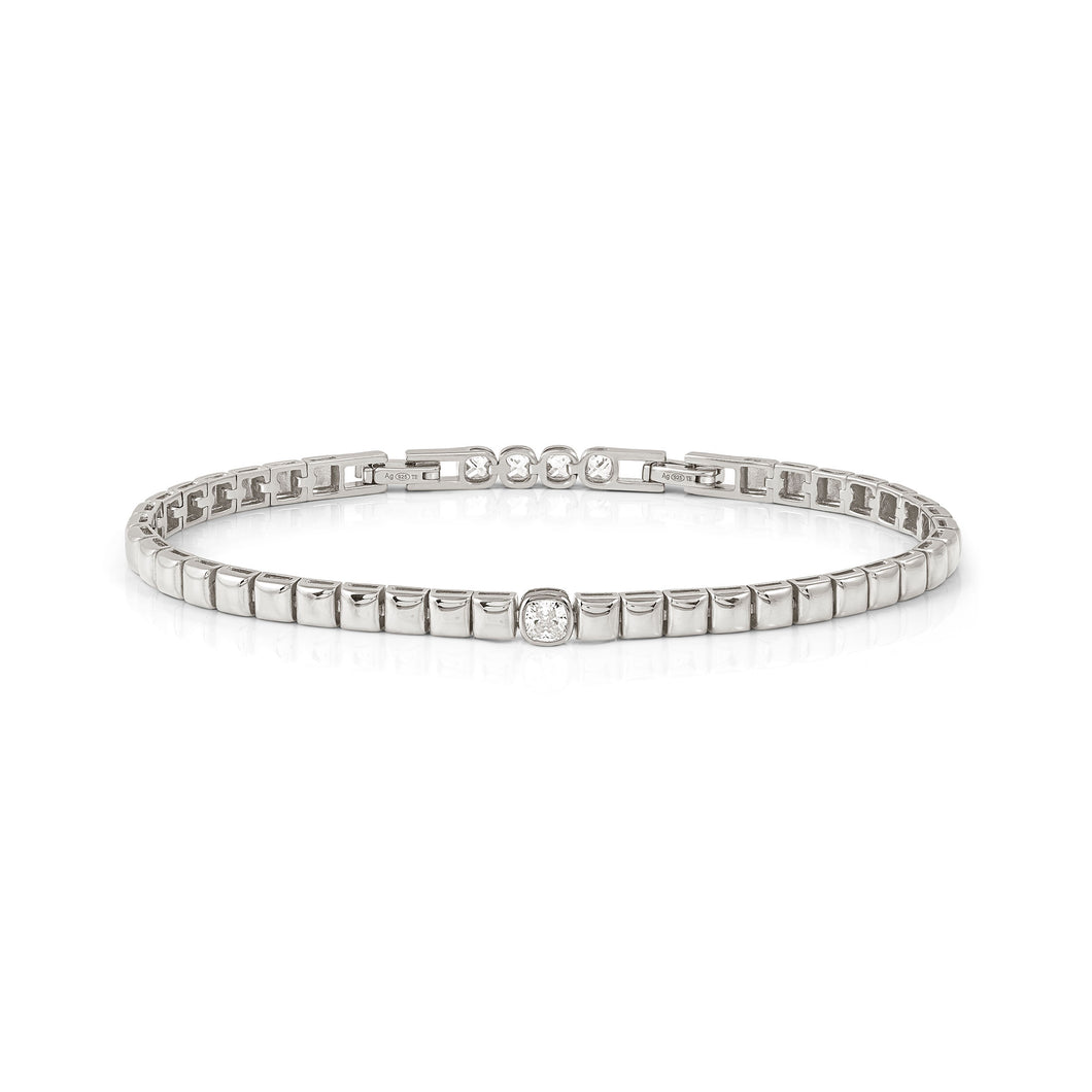 ENIGMATIC SHINE BRACELET 242402/010 STERLING SILVER WITH CENTRAL CZ