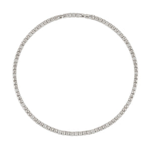 ENIGMATIC SHINE NECKLACE 242406/010 STERLING SILVER WITH PAVÉ CZ
