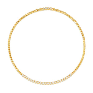 ENIGMATIC SHINE NECKLACE 242407/012 GOLD WITH WHITE CZ