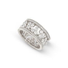 Load image into Gallery viewer, LIFE BOUQUET STERLING SILVER RING 242503/010 WHITE CZ WIDE
