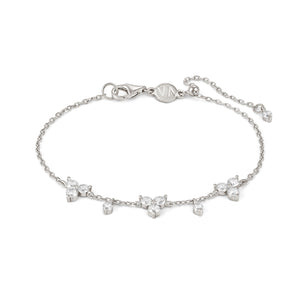 LIFE BOUQUET BRACELET 242504/010 SILVER & WHITE CZ