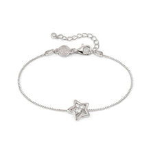Load image into Gallery viewer, DREAMS BEATS BRACELET 242601/007 STERLING SILVER STAR WITH CZ
