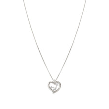 Load image into Gallery viewer, DREAMS BEATS NECKLACE 242602/004 SILVER HEART WITH CZ
