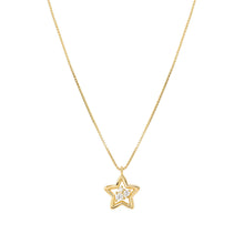 Load image into Gallery viewer, DREAMS BEATS NECKLACE 242602/009 GOLD STAR WITH CZ
