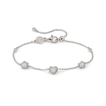Load image into Gallery viewer, LIFEPOETRY BRACELET 242702/050 STERLING SILVER &amp; WHITE CZ MIXED PENDANTS
