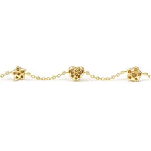 Load image into Gallery viewer, LIFEPOETRY BRACELET 242702/052 GOLD &amp; WHITE CZ MIXED PENDANTS
