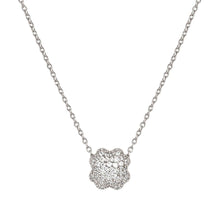 Load image into Gallery viewer, LIFEPOETRY NECKLACE 242704/001 STERLING SILVER &amp; WHITE CZ FOUR-LEAF CLOVER
