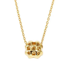 Load image into Gallery viewer, LIFEPOETRY NECKLACE 242704/003 GOLD &amp; WHITE CZ FOUR-LEAF CLOVER
