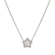 Load image into Gallery viewer, LIFEPOETRY NECKLACE 242704/007 STERLING SILVER &amp; WHITE CZ STAR
