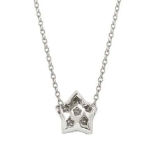 Load image into Gallery viewer, LIFEPOETRY NECKLACE 242704/007 STERLING SILVER &amp; WHITE CZ STAR
