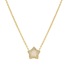 Load image into Gallery viewer, LIFEPOETRY NECKLACE 242704/009 GOLD &amp; WHITE CZ STAR
