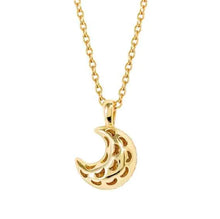 Load image into Gallery viewer, LIFEPOETRY NECKLACE 242704/024 GOLD &amp; WHITE CZ MOON

