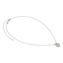 Load image into Gallery viewer, LIFEPOETRY NECKLACE 242706/004 STERLING SILVER &amp; WHITE CZ DOUBLE HEART
