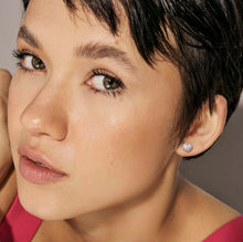 Load image into Gallery viewer, LIFEPOETRY EARRINGS 242707/004 STERLING SILVER &amp; WHITE CZ HEARTS

