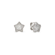 Load image into Gallery viewer, LIFEPOETRY EARRINGS 242707/007 STERLING SILVER &amp; WHITE CZ STARS
