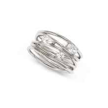 Load image into Gallery viewer, MY REBEL ART RING 242802/010 SILVER &amp; WHITE CZ
