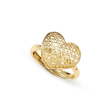 Load image into Gallery viewer, LEAF OF LIGHT RING 243100/012 GOLD HEART
