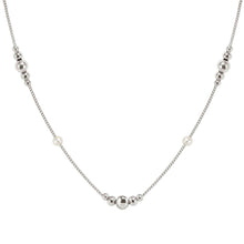 Load image into Gallery viewer, SIREN DREAM NECKLACE 243314/064 SILVER &amp; PEARLS ON SILVER CHAIN
