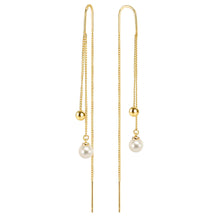 Load image into Gallery viewer, SIREN DREAM EARRINGS 243320/065 DELICATE PEARL DROPS IN GOLD
