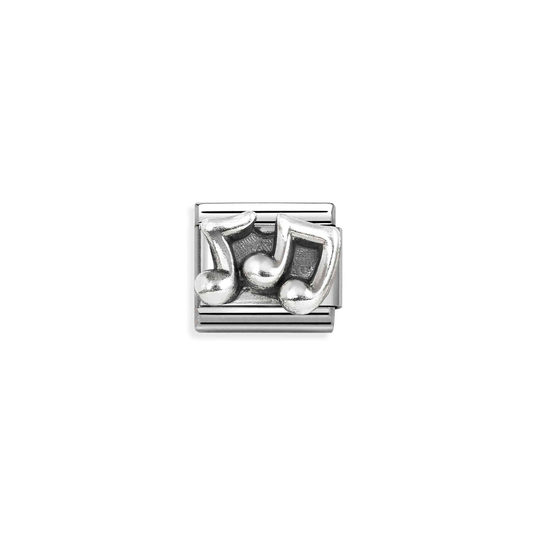 COMPOSABLE CLASSIC LINK 330101/86 MUSIC NOTES IN 925 SILVER RELIEF