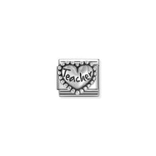 Load image into Gallery viewer, COMPOSABLE CLASSIC LINK 330101/89 TEACHER HEART IN 925 SILVER
