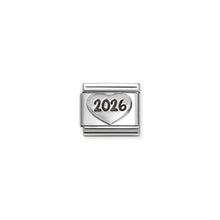 Load image into Gallery viewer, COMPOSABLE CLASSIC LINK 330101/97 2026 HEART IN SILVER
