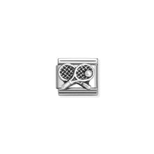 Load image into Gallery viewer, COMPOSABLE CLASSIC LINK 330101/68 TENNIS RACKETS IN 925 SILVER
