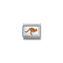 Load image into Gallery viewer, COMPOSABLE CLASSIC LINK 330206/46 KANGAROO IN ENAMEL &amp; 925 SILVER
