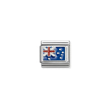 Load image into Gallery viewer, COMPOSABLE CLASSIC LINK 330207/36 AUSTRALIA IN ENAMEL &amp; 925 SILVER
