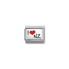 Load image into Gallery viewer, COMPOSABLE CLASSIC LINK 330209/74 I LOVE NZ HEART IN 925 SILVER &amp; ENAMEL
