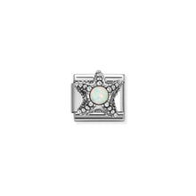 Load image into Gallery viewer, COMPOSABLE CLASSIC LINK 330511/05 STARFISH WHITE OPAL IN SILVER
