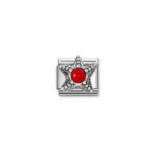 Load image into Gallery viewer, COMPOSABLE CLASSIC LINK 330511/08 STARFISH RED CORAL IN SILVER
