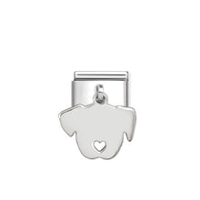 Load image into Gallery viewer, COMPOSABLE CLASSIC LINK 331801/14 DOG ENGRAVING PENDANT CHARM IN SILVER
