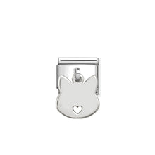 Load image into Gallery viewer, COMPOSABLE CLASSIC LINK 331801/15 CAT ENGRAVING PENDANT CHARM IN SILVER

