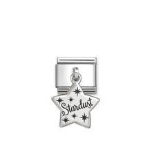 Load image into Gallery viewer, COMPOSABLE CLASSIC LINK 331811/15 STARDUST PENDANT CHARM IN SILVER
