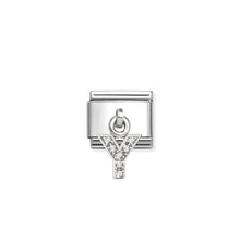 Load image into Gallery viewer, COMPOSABLE CLASSIC LINK 331818/25 LETTER Y CHARM IN SILVER AND CZ
