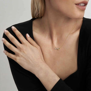 LOVECLOUD NECKLACE SILVER WITH CZ 240504/006 INFINITY