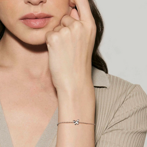 SWEETMADAME SILVER BRACELET 242004/040 BUTTERFLY WITH CZ