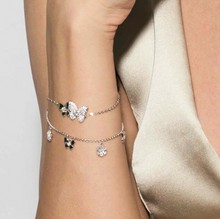 Load image into Gallery viewer, SWEETMADAME SILVER &amp; ROSE GOLD BRACELET 242007/051 NATURE CHARMS WITH CZ
