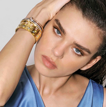 Load image into Gallery viewer, PRETTY BANGLES 029519/20/21/047 GOLD WITH WHITE &amp; YELLOW CZ
