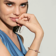 Load image into Gallery viewer, PRETTY BANGLES 029519/20/21/044 ROSE GOLD WITH WHITE &amp; PINK CZ
