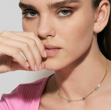 Load image into Gallery viewer, FAIRYICONS GOLD NECKLACE 134109/050 MULTI SYMBOL WITH ENAMEL &amp; CZ
