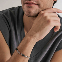 Load image into Gallery viewer, ATLANTE STAINLESS STEEL BRACELET 027506/067 KNOT GREY JASPER
