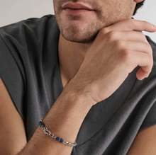 Load image into Gallery viewer, ATLANTE STAINLESS STEEL BRACELET 027506/065 KNOT SODALITE
