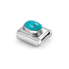 Load image into Gallery viewer, COMPOSABLE CLASSIC LINK 330510/49 OVAL VEINED TURQUOISE STONE IN 925 SILVER
