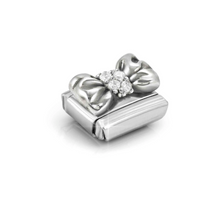 Load image into Gallery viewer, COMPOSABLE CLASSIC LINK 330323/11 BOW IN 925 SILVER &amp; CZ

