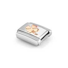 Load image into Gallery viewer, COMPOSABLE CLASSIC LINK 430104/44 FOUR-LEAF CLOVER IN 9K ROSE GOLD
