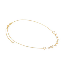 Load image into Gallery viewer, LIFE BOUQUET NECKLACE 242507/012 GOLD &amp; WHITE CZ
