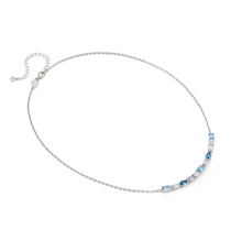 Load image into Gallery viewer, COLOUR WAVE LARGE NECKLACE 149858/061 STERLING SILVER SOFT LAVENDER CZ
